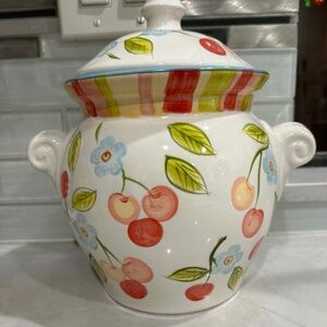 Tabletops Gallery Cherry Blossoms canister